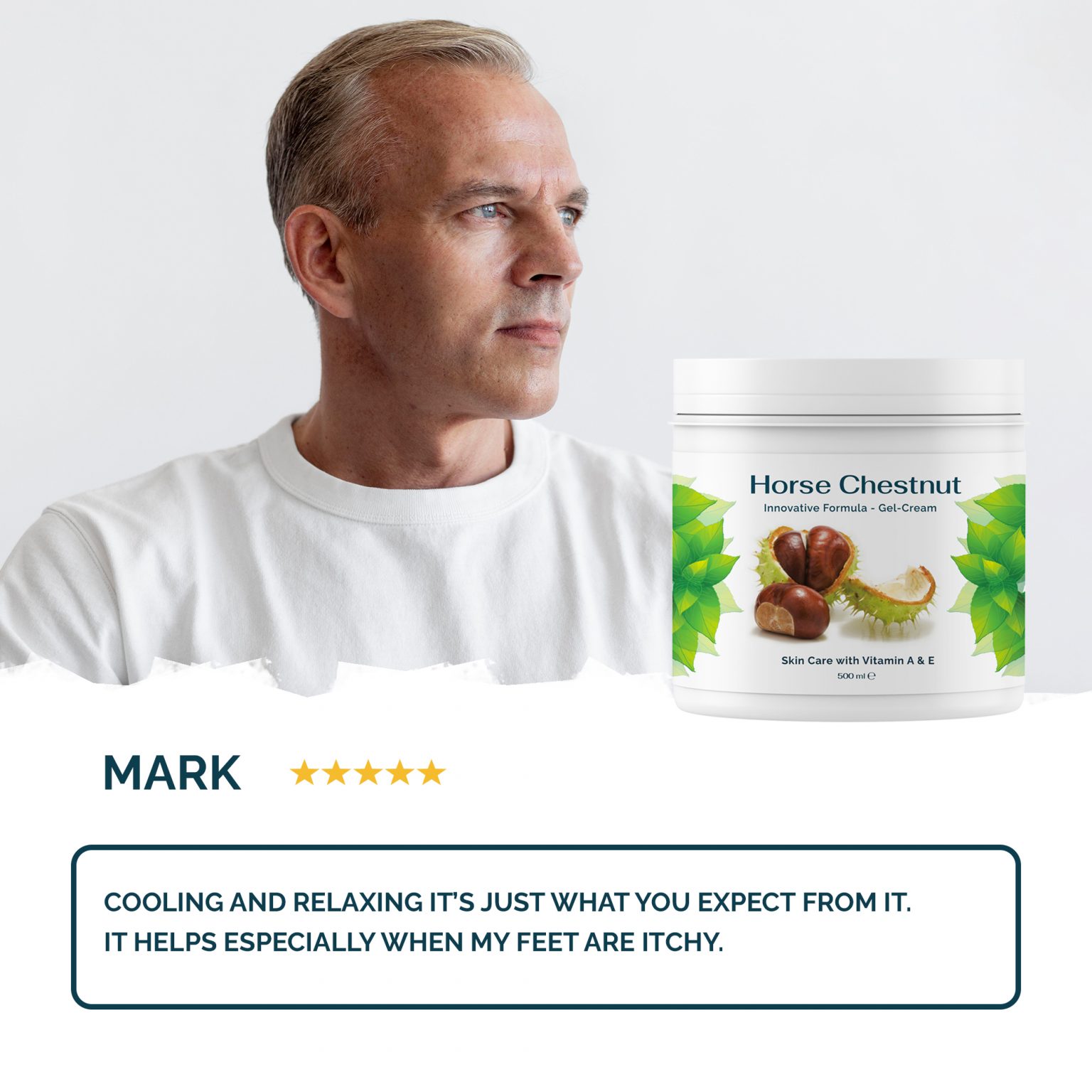 Varicose Vein & Soothing Leg Cream Horse Chestnut Gel 500 ml Doidoi