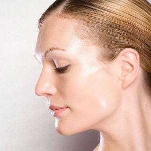Credits: www.goodhousekeeping.com woman with oily skin